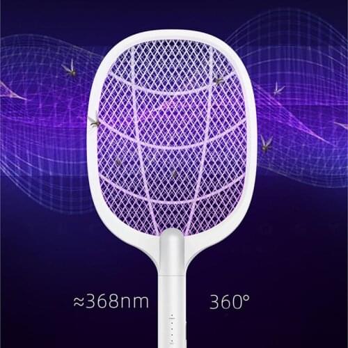 Electric Mosquito Killer With UV Lamp USB 1200mAh 2000V Rechargeable Bug Zapper Summer Fly Swatter Trap Home Bug Insect Racket
