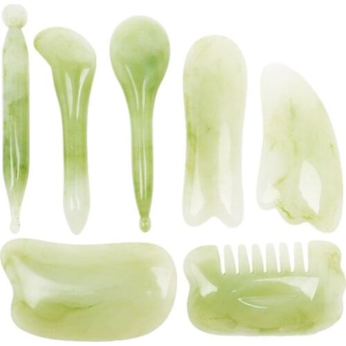 Natural Resin Guasha Scraping Massage Scraper Face Massager Gua Sha Scraping Tool Eye Care SPA Acupuncture Therapy Trigger Point