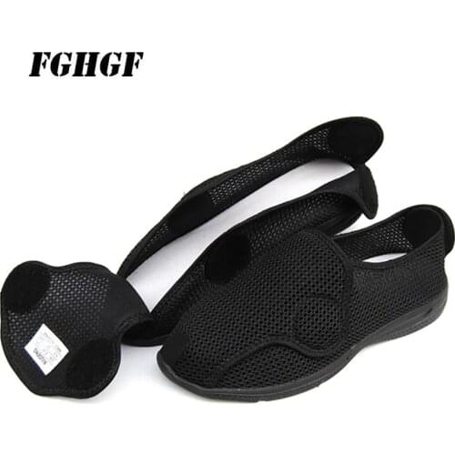 Male Vulcanized Shoes Keep Warm Postoperative Recovery Comfortable Wear Short Plush Cotton Fabric Male Vulcanized Shoes