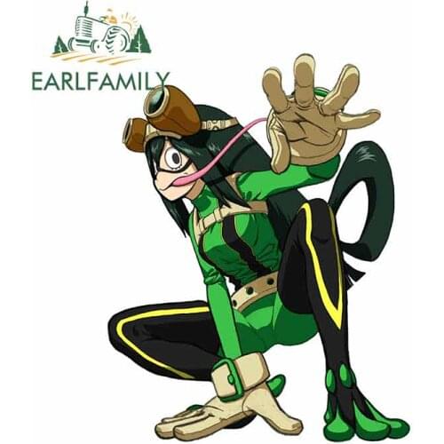 EARLFAMILY 13cm x 9.9cm for My Hero Academi DIY Motorcycle Car Stickers Waterproof Decal Suitable for All Types of Vehicles