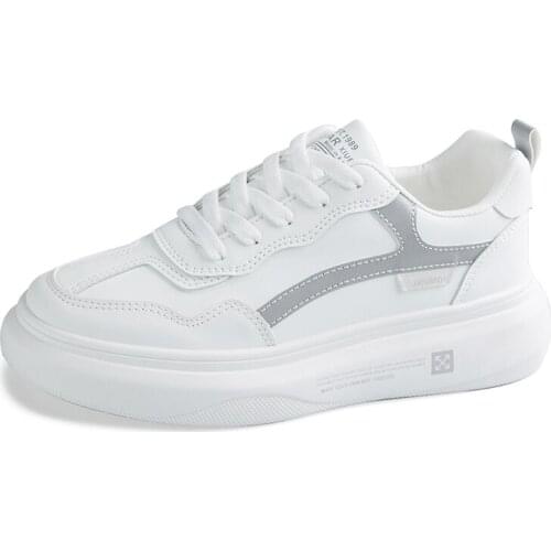 Trendy Pull Back 2020 Summer New Fairy White Shoes Womens Sports All-match Leather Casual Lightweight Soft Bottom Shoes