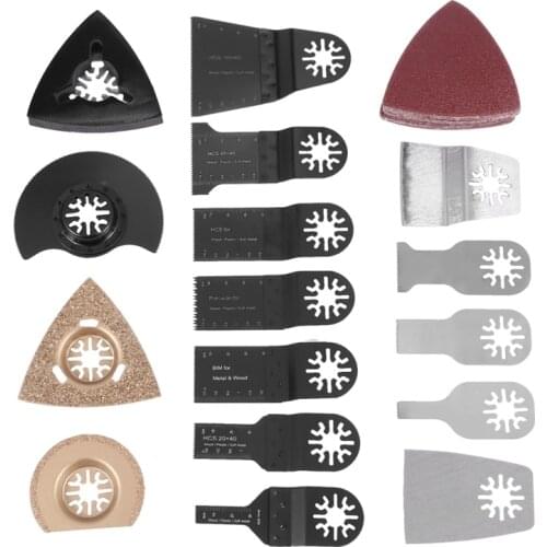 HOT-41Pcs Oscillating Multitool Saw Blade Kit Set For Fein Makita Multi Tool B1 Renovator Power Tools Accessories