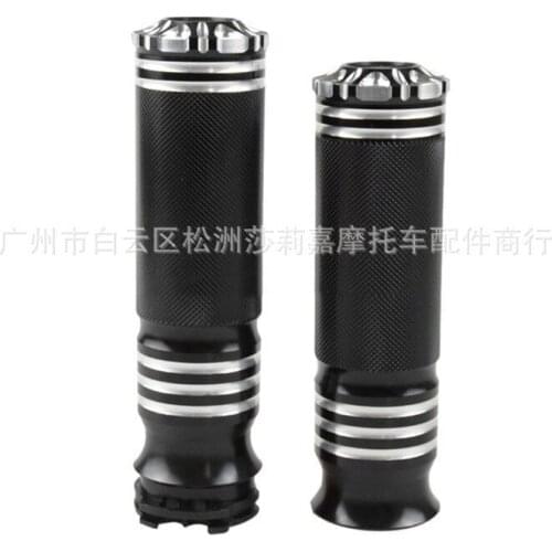 A Pair Motorcycle Handlebar Antiskid Design Metal Modification Accessories 25mm Universal for Harley Sportster Dyna Davidson 883