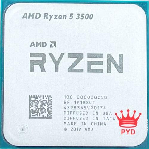 AMD Ryzen 5 3500 R5 3500 3.6 GHz Six-Core Six-Thread CPU Processor 65W L3=16M 100-000000050 Socket AM4 same use as R5 3500X