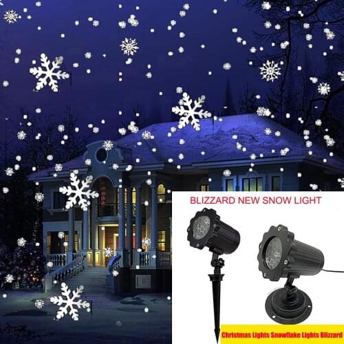 Christmas Laser Projector Animation Effect IP65 Indoor/Outdoor Halloween Projector Snowflake/Snowman Laser Light