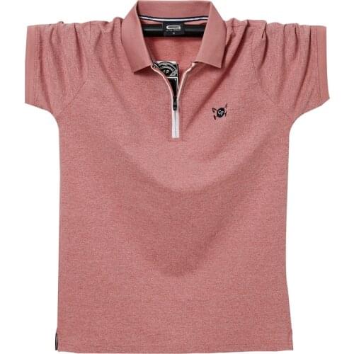 Plus 6XL 5XL 4XL 2021 Summer Men Polo Shirts Cotton Shirts Short Sleeve Embroidered Shirt Oversized Solid Polo Shirt Tops Tees