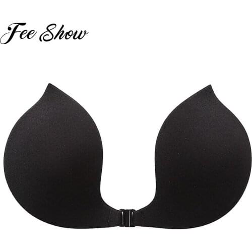 Self Adhesive Invisible Bras Women Sexy Lingerie Seamless Silicone Sticky Nipple Covers Breast Bralette Strapless Push Up