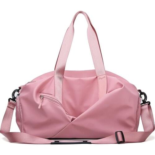 Sports gym bag female dry and wet separate shoe position training yoga bag large capacity hand luggage bag outdoor travel bag