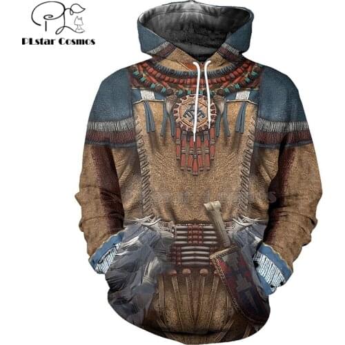 PLstar Cosmos Native Indian 3D hoodies/sweatshirts print Autumn winter Men/womens slim long sleeve streetwear