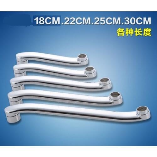 Stainless steel pipe s, 18/22/25 / 30cm kitchen faucet water outlet pipe