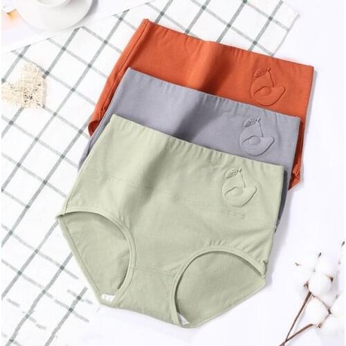 High Waist Cotton Panties Women Body Shaper Underwear Fashion Seamless Briefs Breathable Comfort Female Lingerie Plus Size XXL