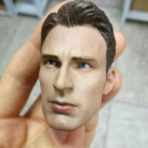 1/6 Scale Steve Rogers Head American team Sculpt Carved for 12" Male Action Figure Toys no neck In stock