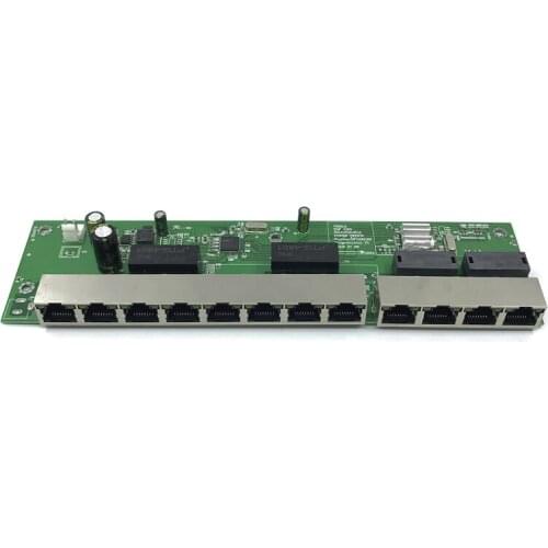 4 POE 48v 10 port gigabit unmanaged poe switch 8*100/1000 mbps POE port; 4*10/100/1000 mbps UP Link port; NVR port 280M