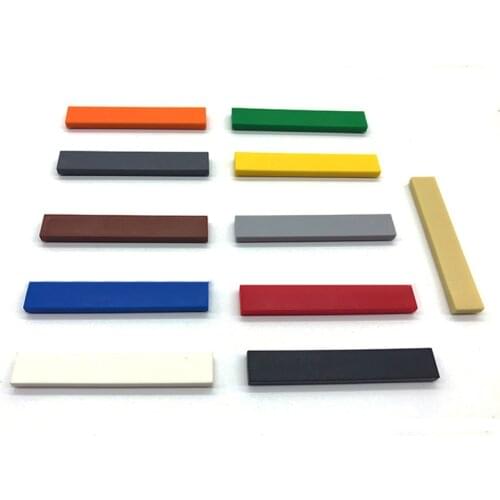 25pcs DIY Building Blocks Smooth 1x6 Figure Bricks 11Colors Educational Creative Toys for Children Size Compatible With Brand