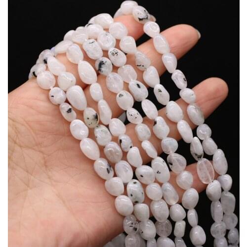 6-8mm Natural Irregular Black Rutilated Quartz Beads Loose Spacer Stone Beads For Jewelry Making DIY Bracelet Necklace 14 Inches