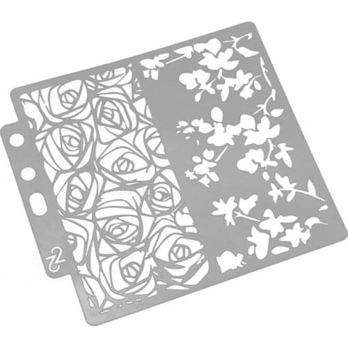 Flower Stencils Template Painting Scrapbooking Embossing Stamping Album Crafts 62KD