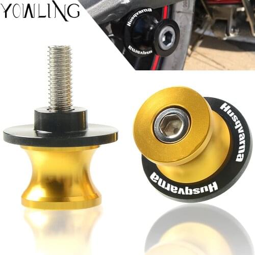 For Husqvarna 701 Supermoto 2016 2017 2018 Motorcycle Swingarm Spools Slider Rear Swingarm Swing Arm M10 Stand Screws Paddock