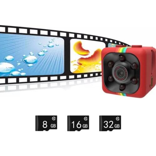 HD Sports DV Webcam SQ11 Matte Plastic HD Night Vision Motion Detection Stable Performance Wide Angle Shooting