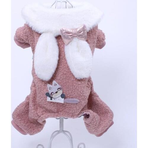 Pet Dog Hoodie Jumpsuit Autumn/Winter Coat Jaket Pet Dog Clothes Apparel For Dogs Cats Small Medium