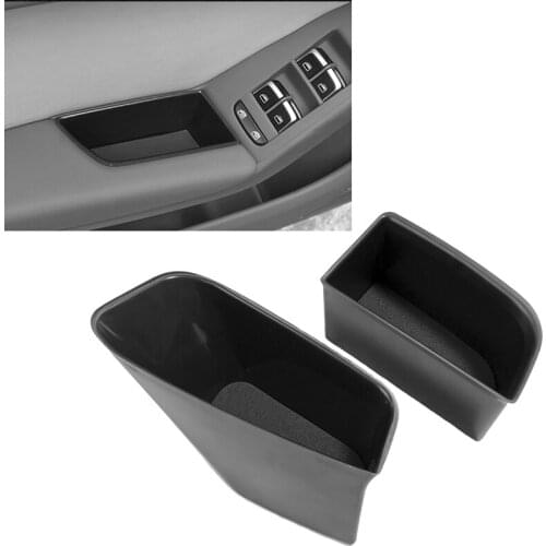 JEAZEA Front Door Container Armrest Storage Glove Box Holder Organizer For Audi A5 Q5 2009 - 2012 2013 2014 2015 A4 2012-14