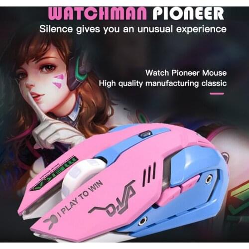 E-sports Mouse Gamer Optical Gaming Mouse For Overwatch Dva Cute Creative Wired Mouse Gaming For Computer Laptop Accessories