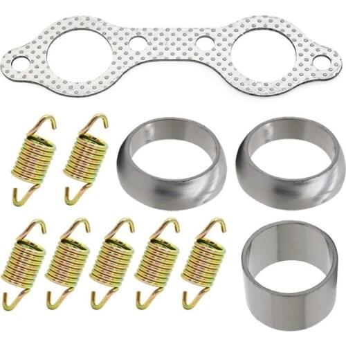 For Polaris RZR 800 2008-2010 Exhaust Muffler Manifold Rebuild Kit Exhaust pipe Gasket Spring Exhaust Donut Manifold Gasket