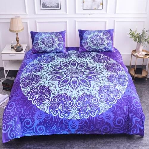 Bohemian Datura Stramonium Bedding Set Single Twin Full Queen King Size Flower Rose Bed Set Children Bedroom Duvetcover Sets 05