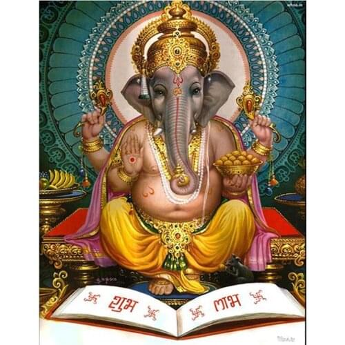 Square round drill Embroidery,Lord Ganesha,buddha,5D,Diamond Painting,Cross Stitch,3D,Diamond Mosaic,home Decoration,Christmas