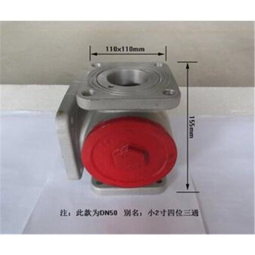 Oil tank truck valve sprinkler valve ball valve four-position three-way ball valve 4-position 3-way ball valve