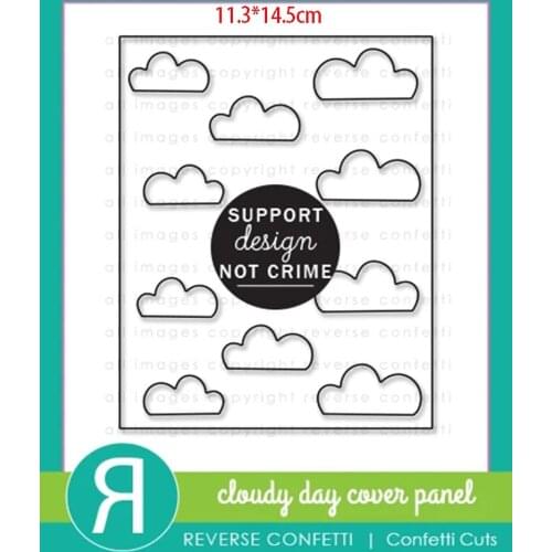 White cloud background Embossing Metal cutting dies 2021 new diy molds Scrapbooking Paper Making die cuts crafts slimeline dies