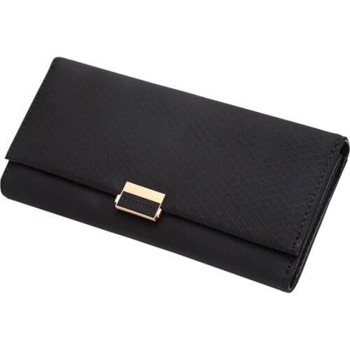 Fashion Women Wallet Luxury PU Leather Wallet Female Cute Plaid Women Purse Card Holder Change Coin Wallet Ladies Purse Carteira