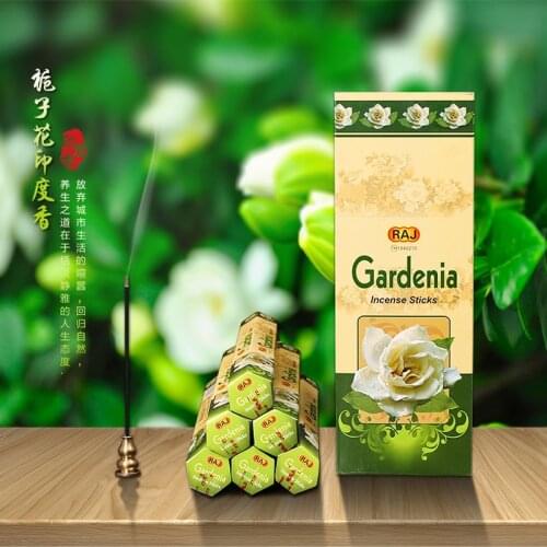 RAJ Natural India Stick Incense Bulk,Gardenia Flavor Aroma Therapy,Clean Air Fragrance Relax,Yoga,Meditation,Refresh,Gift Pack