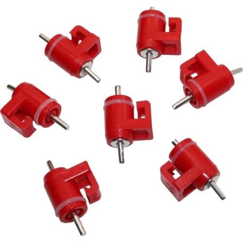 100 pcs Quail Chicken drinking water nipples Red Steel ball Drinkers Use for poultry drinking cups