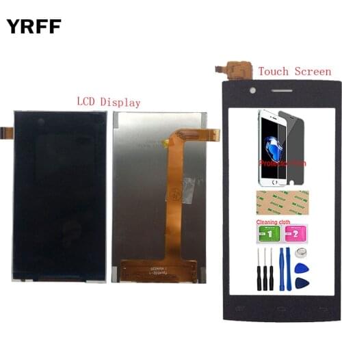 Mobile LCD Display Touch Screen For Fly Nimbus 1 FS451 LCD Display Screen Replacement Parts Digitizer Panel Tools Protector Film