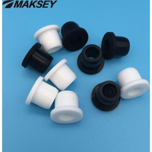 MAKSEY Silicone rubber wire cable grommet washer plain 10mm 11mm 12mm 13mm 14mm Sealed washer Split ring nylon sleeve Gasket