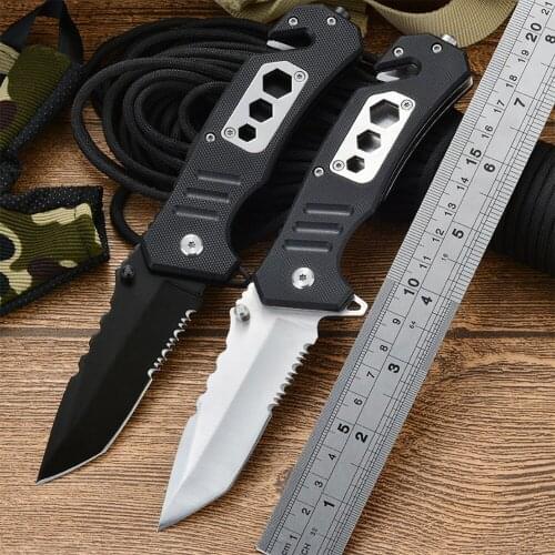 Folding knife outdoor tactical camping survival hunting knife multifunctional folding knife mini portable outdoor EDC tool