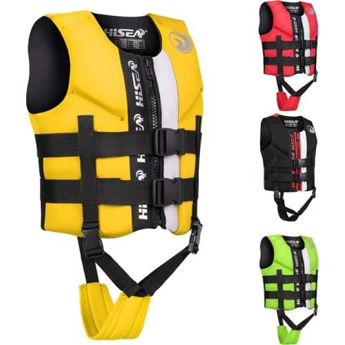 New adult children life vest water sports neoprene life vest fishing boating rafting surfing water skiing safety life vest