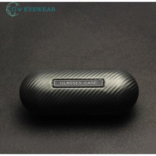 Super compressive round carbon fiber capsules cycling, running, basketball sports big sunglasses case