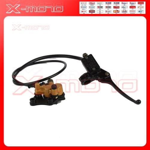 Hydraulic Front Disc Brake Assy Brake Lever Master Cylinder Set Brake Hoses 1100mm Length Dirt Pit Bike CRF50