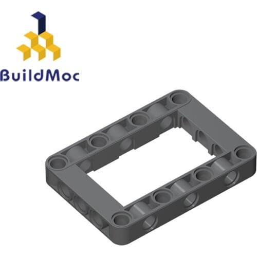 BuildMOC 64179 high-tech Liftarm 5 x 7 Open Center Frame Thick For Building Blocks Parts DIY Educational Classic Brand gift Toys