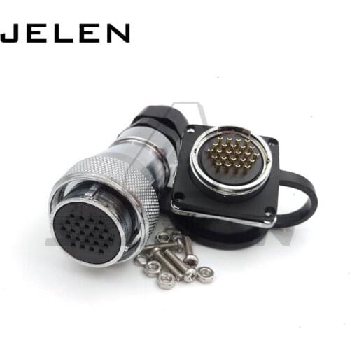 WF28 serie 24pin Industrial waterproof connector 220v to 110v plug adapter outdoor cable wiring harness high-current male and