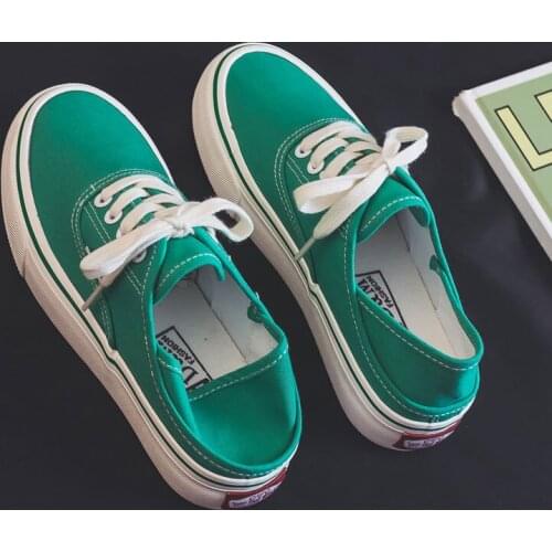 Green Shoes for Women Two Ways Wearing Pure Color Rainbow Short Flat Heel Black Sneakers All Match 2021 Summer New Nice Quality