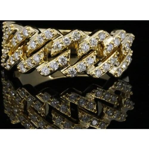 Huitan Creative Design Womens Engagement Rings Inlay Crystal Cubic Zirconia Low-key Female Rings Statement Jewelry Wholesale