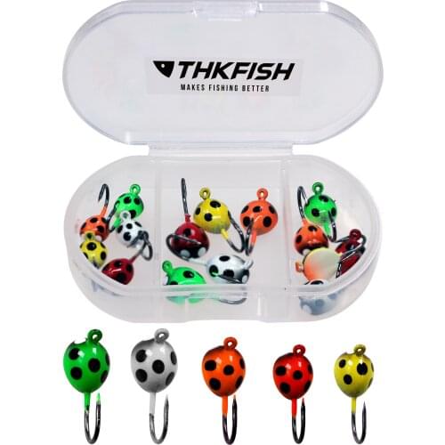 0.6g-1.4g Winter Ice Fishing Lure Mini Beetle Head Ice Fishing Hook Jigging Lure Hooks For Winter Fishing