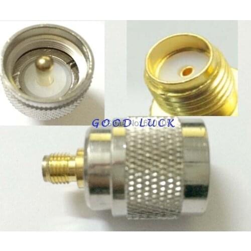 2pcs /lot SMA Female jack to UHF Male SO239 SO-239 jack RF coaxial adapter connector