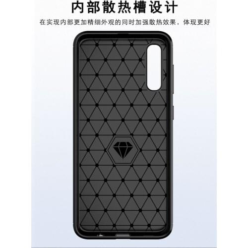 300pcs Case for Samsung Galaxy A10 A20 A30 A40 A50 A70 Silicone Soft TPU Brushed Carbon Fiber Texture Cover
