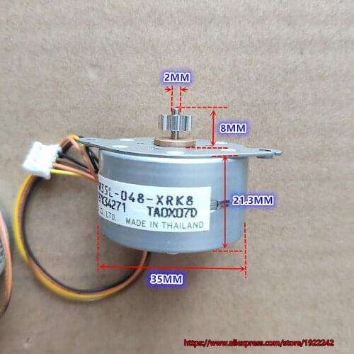Free shipping , Brand new 2-phase 4-wire 35mm stepping motor 6V 7.5 degree stepper motor