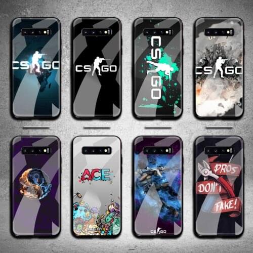 Shooting game OF CS GO Phone Cases Tempered Glass For Samsung S20 Plus S7 S8 S9 S10 Note 8 9 10 Plus