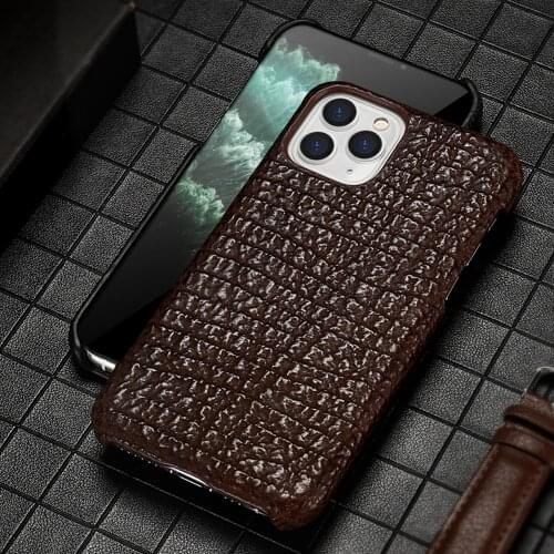 100% Natural Shark Leather Phone Case for iPhone 11 Pro Max 12 Pro Max 12 Mini SE 2020 X XS Max XR 6S 6 7 8 Plus 5 Luxury Cover