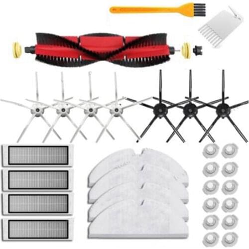 For XiaoMi Roborock S5 Max S50 S51 S55 S6 S6 Pure Accessories Vacuum Cleaner Parts Washable HEPA Filter Main Brush